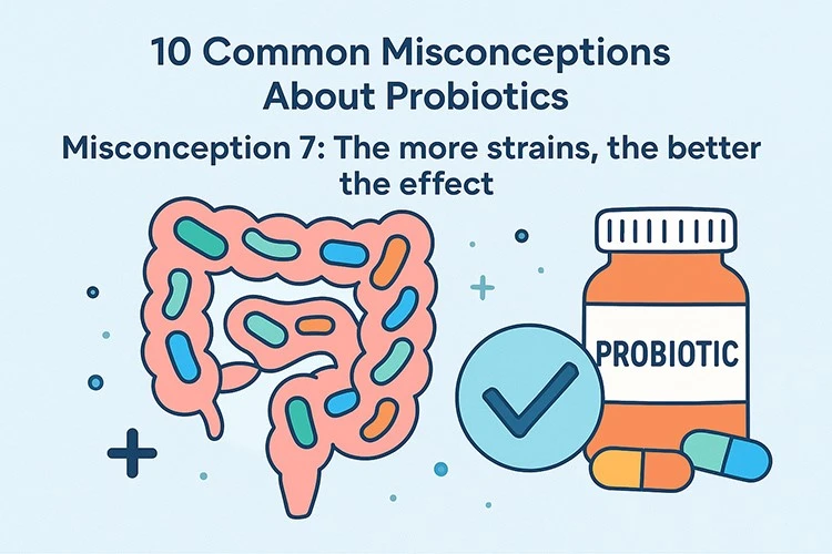 Misconception 7 The more strains the better the effect